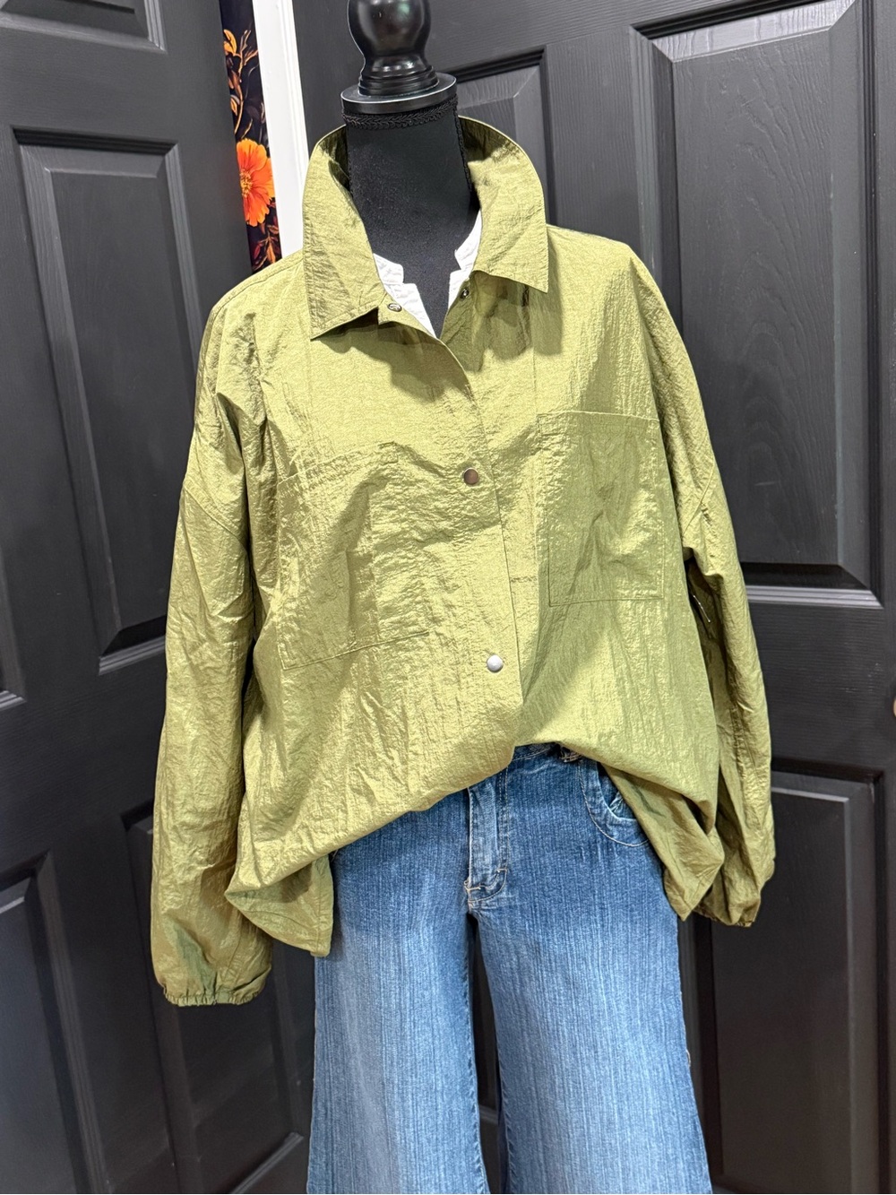 Nwot Athleta Button Up Shirt Sz L